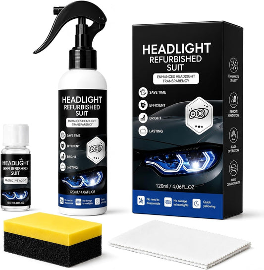Kit Restaurare Faruri Auto 4 în 1 Luminozitatea clară Noaptea